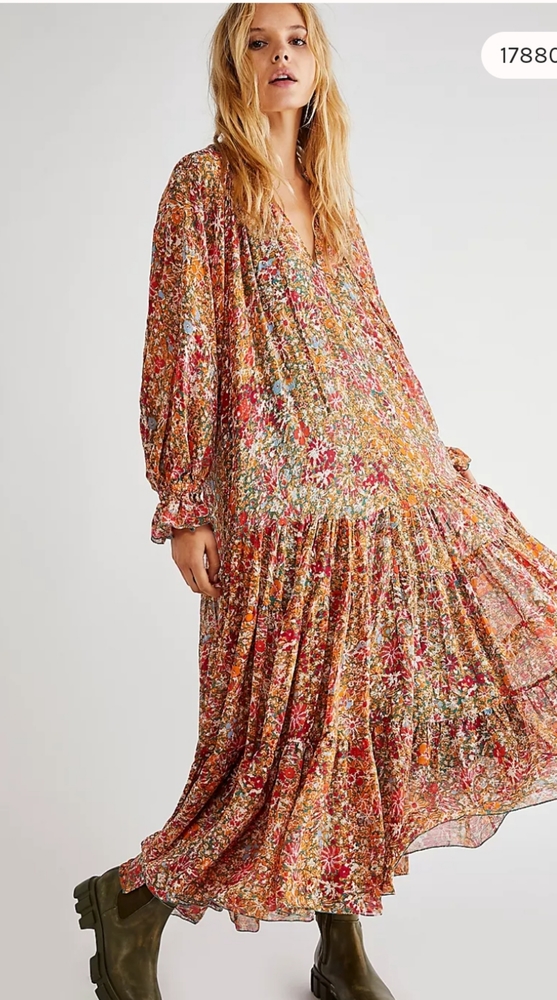 Free People Feeling Groovy Maxi Dress Size L
